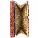 Кошелек женский искусственная кожа 005,  защелка снаружи,  3отд,  6 карм,  крок.,  рыжий 197257