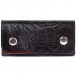 Футляр для ключей Premier-К-102 (на 6 ключей)  натуральная кожа черный игуана (100)  122273