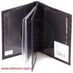 Обложка для авто+паспорт Premier-О-78 натуральная кожа черный кайман (126)  142718