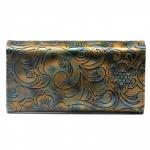 Кошелек женский искусственная кожа 082,  молния внутри,  5отд+ 4карм,  синий 216321