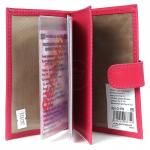 Обложка для авто+паспорт Premier-О-178 (5 внут карм,  двойная стенка)  натуральная кожа малиновый флотер (332)  202932