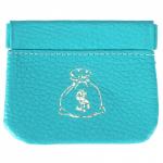 Футляр для монет Premier-F-6 натуральная кожа бирюзовый флотер (325)  212582