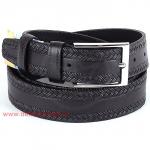 Ремень 35 мм BLACK TORTOISE взрослый 4000131 тиснение,  черный 126571