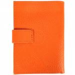 Обложка для авто+паспорт Premier-О-178 (5 внут карм,  двойная стенка)  натуральная кожа оранжевый флотер (330)  200268