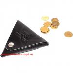 Футляр для монет Premier-F-63 натуральная кожа черный гладкий (89)  144051