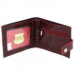 Портмоне женское Premier-М-5 натуральная кожа 2 отд,  3 карм,  бордо гладкий (82)  172695