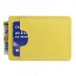 Визитница-футляр Premier-V-49 натуральная кожа желтый флотер (321)  193695