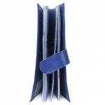 Визитница Croco-В-204 (с хляст,  3х рядная 72 карты)  натуральная кожа васильковый флотер (105)   209390