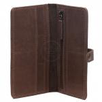 Портмоне мужское Croco-ПР-1055 натуральная кожа 2 отд,  7 карм,  коричневый тем крейзи хорс (220)  218248