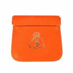 Футляр для монет Premier-F-60 натуральная кожа оранжевый флотер (330)  200214