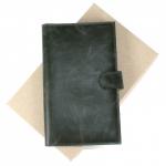 Визитница Croco-В-204 (с хляст,  3х рядная 72 карты)  натуральная кожа зеленый тем пулл-ап (205)  208233