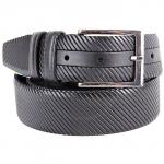 Ремень 35 мм BLACK TORTOISE взрослый 4000311 тисн,  черный 117154