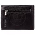 Кошелек мужской натуральная кожа H-009  (зажим откидной),  2отд+9карм черный 162686