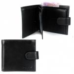 Кошелек мужской натуральная кожа H-036,  3отд+12карм,  черный 213680