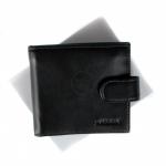 Кошелек мужской натуральная кожа H-036,  3отд+12карм,  черный 213680