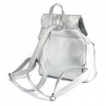 Сумка женская искусственная кожа GR-1404  (рюкзак),  1отд,  1внут+1внеш карм,  серебро 222466