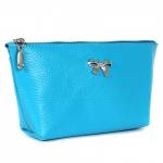 Косметичка Premier-F-92 натуральная кожа (1 отдел),  голубой флотер (324)  202923