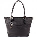 Сумка женская иск/кожа+нат/замша Meg-791896,  1отд+карм/пер,  плечевой ремень,  черный SALE 163967