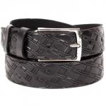 Ремень 30мм L&L-Б 3009 н/к,  тиснение,  черный 166763