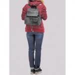 Сумка женская искусственная кожа GR-1404  (рюкзак),  1отд,  1внут+1внеш карм,  черный 222266