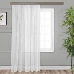 Штора Тюль с вышивкой ”Цветок” белый 150*275