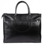 Портфель натуральная кожа MT-556-3, 1 отд+плеч рем, 2внеш карм, 4внут карм, отдел д/ноутбука,  черный матовый (4205)   185532