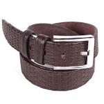 Ремень 35 мм BLACK TORTOISE взрослый 4000402 тиснение,  коричневый 182280