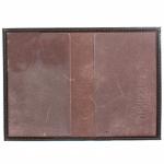 Обложка для паспорта Premier-О-8 натуральная кожа коричн. темный гладкий (88)  109094