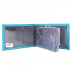 Кредитница Premier-V-119 (18 листов)  натуральная кожа голубой флотер (324)  193708