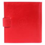 Визитница Croco-В-203 (с хляст,  2х-рядная, 32карточки)  натуральная кожа алый орфей (206)  205006