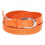 Ремень 20 мм BLACK TORTOISE жен 12300013 перфорация,  оранжевый 174579