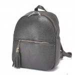 Сумка женская нат/кожа-Рось № 287  (рюкзак),  1отд,  черный флоттер 220802