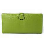 Кошелек женский натуральная кожа 8028,  3 отд+13 карм,  зеленый 146366