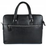 Портфель мужской натуральная кожа 239005,  2отд+отд д/планшета,  3внутр/карм,  1внеш/карм,  черный 214057