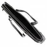 Портфель мужской натуральная кожа 239005,  2отд+отд д/планшета,  3внутр/карм,  1внеш/карм,  черный 214057