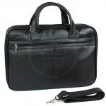 Портфель натуральная кожа MT-539-3, 2 отд, 2внеш карм, 4внут карм, отдел для ноутбука,  черный флотер (3080)  173322