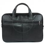 Портфель натуральная кожа MT-539-3, 2 отд, 2внеш карм, 4внут карм, отдел для ноутбука,  черный флотер (3080)  173322