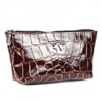 Косметичка Premier-F-92 натуральная кожа (1 отдел),  коричневый крупный крок (3)  184962