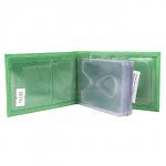 Кредитница Premier-V-119 (18 листов)  натуральная кожа зеленый флотер (322)  193707