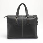 Портфель мужской натуральная кожа 8020,  3отд+отд д/ноут 3внутр/карм,  черный 221692