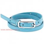 Ремень 15 мм BLACK TORTOISE жен 0230042,  глад,  имит 1 стр,  бирюза 130210