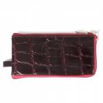 Футляр для ключей Croco-кл-501 (на молнии)  натуральная кожа бордо скат (67)  205385