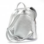 Сумка женская искусственная кожа GR-1674  (рюкзак),  2отд,  2внут+2внеш карм,  серебро 222569