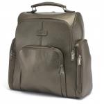 Сумка женская натуральная кожа MT-608-3б (рюкзак),  1отд,  2внут+3внеш карм,  оливковый флотер металлик (4470)   222167