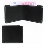 Портмоне мужское Croco-ПР-1051 натуральная кожа 1 отд,  2 карм,  черный шора (1000)  206230