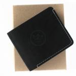 Портмоне мужское Croco-ПР-1051 натуральная кожа 1 отд,  2 карм,  черный шора (1000)  206230