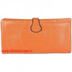 Кошелек женский натуральная кожа 8028,  3 отд+13 карм,  рыжий 146368