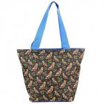 Сумка молодежная текстиль Юпитер-2311.27,  1 отд,  син/черн,  совушки   190126