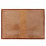 Обложка для паспорта Premier-О-8 натуральная кожа коричневый св.пулл-ап (40)  203920