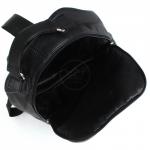 Сумка женская искусственная кожа GR-1227  (рюкзак),  1отд,  1внут+1внеш карм,  черный+какао 207644